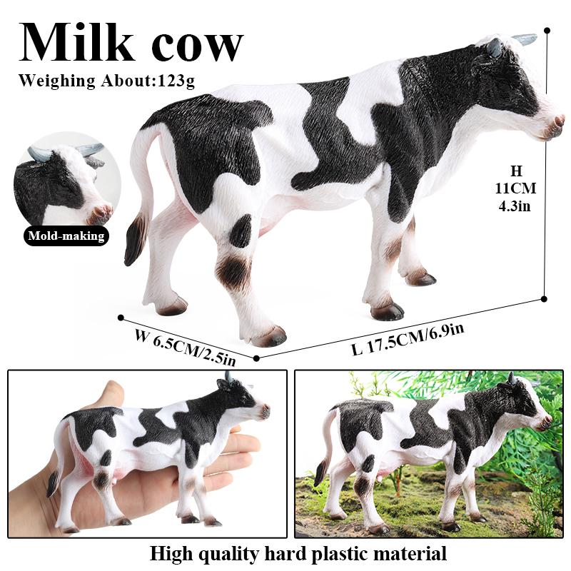 Oenux Зоопарк Мир Сельскохозяйственное Животное Лошадь Корова Свинья Овца Коза Осел Модель Фигурки Льва Тигра ПВХ Обучающая Милая Детская Игрушка Подарок