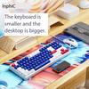 Inphic K902 механическая проводная клавиатура 87 клавиш мальчик тихая домашняя ноутбук игра офис