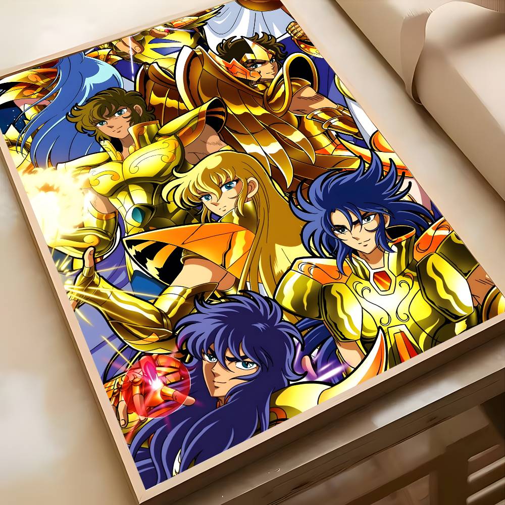 Постер Saint Seiya Высококачественная художественная наклейка Самоклеящаяся водостойкая домашний декор