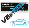 LABEL-X V8 Biturbo Lettering 3D Emblem Black G63 S63 SL63 CL63 C63 CLS63 AMG