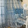 European High-grade Embroidered Curtains Gauze Curtains Living Room Balcony Bedroom Translucent Villa Gauze Curtains