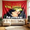 Custom Name Personalized Billie Eilish Print Tapestry, Wall Art Decor, Bedroom, Dorm, Apartment, LivingRoom, Party Backdrop, Gift for Birthday