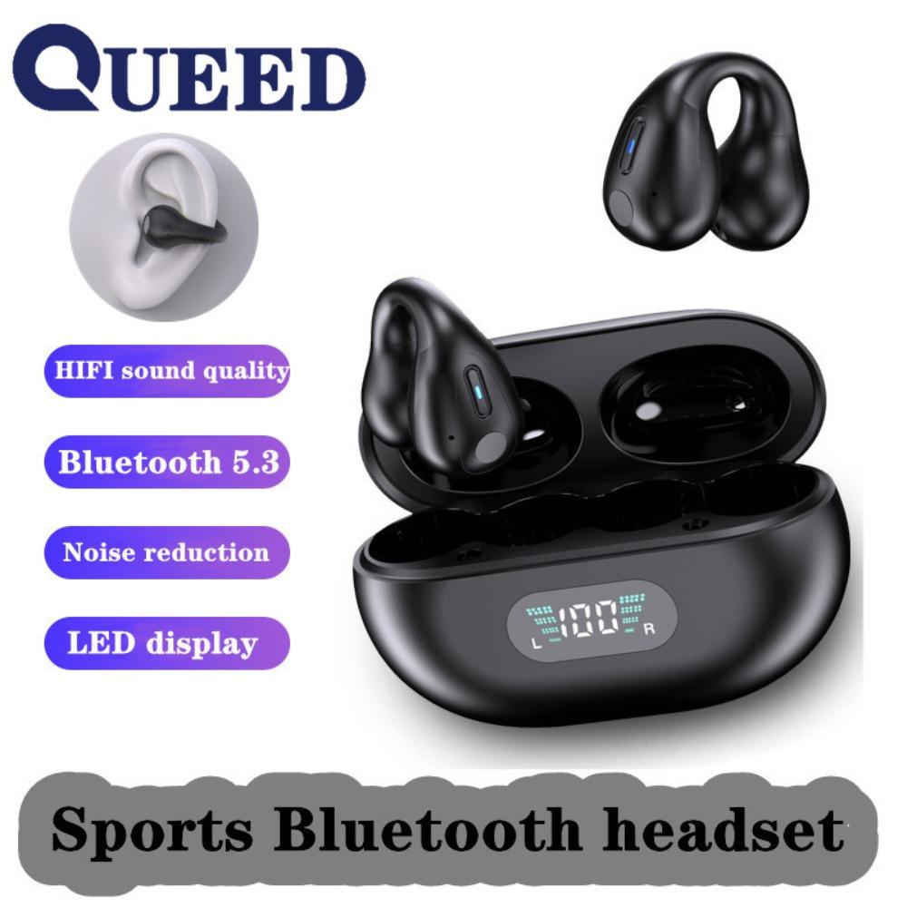 Wireless Bluetooth Headset Hanging Ear -mounted Noise Reduction Earmart Large Electric Ear Clip -type Earphones