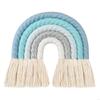 62KD Macrame Rainbow Wall Hanging Decoration Boho Nursery Baby Kids Room Home Decor Baby Shower Party Supplies