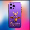 Чехол для телефона с изображением дракона из игры Spyro для iPhone 16,15,14,13,12,11, Pro, X, XS, Max, XR, Plus, Mini, Мягкий черный чехол