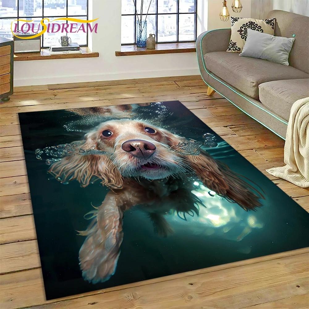Милая собака Самоед, Чихуахуа, Хаски, Коки Мультяшный Ковер Коврик для Спальни Гостиной Дома Украшение Дивана, Детский Большой Декор Напольный Коврик