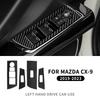 Real Carbon Fiber Sticker For Mazda CX-9 2019 2020 2025 2025 2025 RHD LHD Car Window Lift Decor Panel Interior Accessories