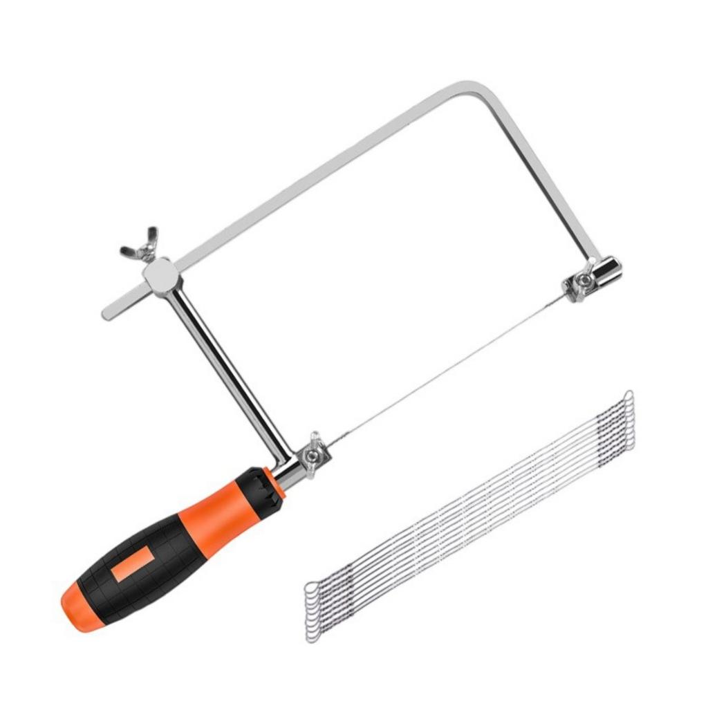 Мини Набор Лобзиков Металлическая Проволока Ручной Инструмент Эргономичный Ручной Набор Лобзиков Простое Управление для Резки Дерева Пластика Пенопласта