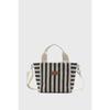 Women's Striped Mini Linen Tote Bag