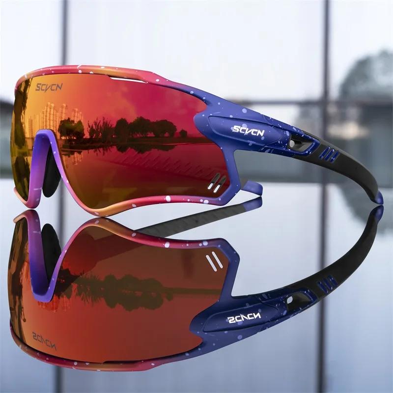 SCVCN Фотохромные Велосипедные Очки MTB Езда Бег Солнцезащитные Очки UV400 Поляризационные Рыболовные Очки Мужские Женские Велосипедные Очки