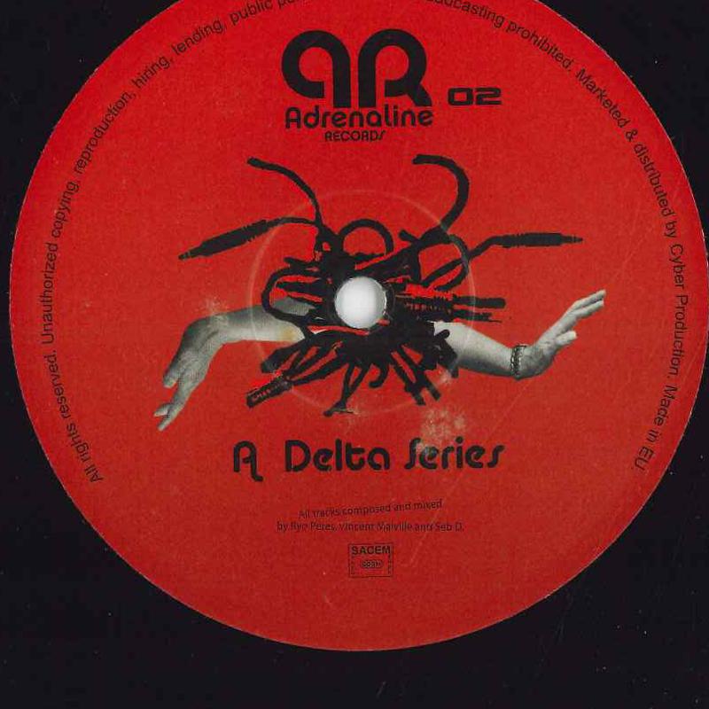 12-дюймовая пластинка RYO PERES VINCENT MALVILLE SEB D Серия Delta ADR002 ADRENALINE 2006 Франция Танцевальная Электроника Б/у