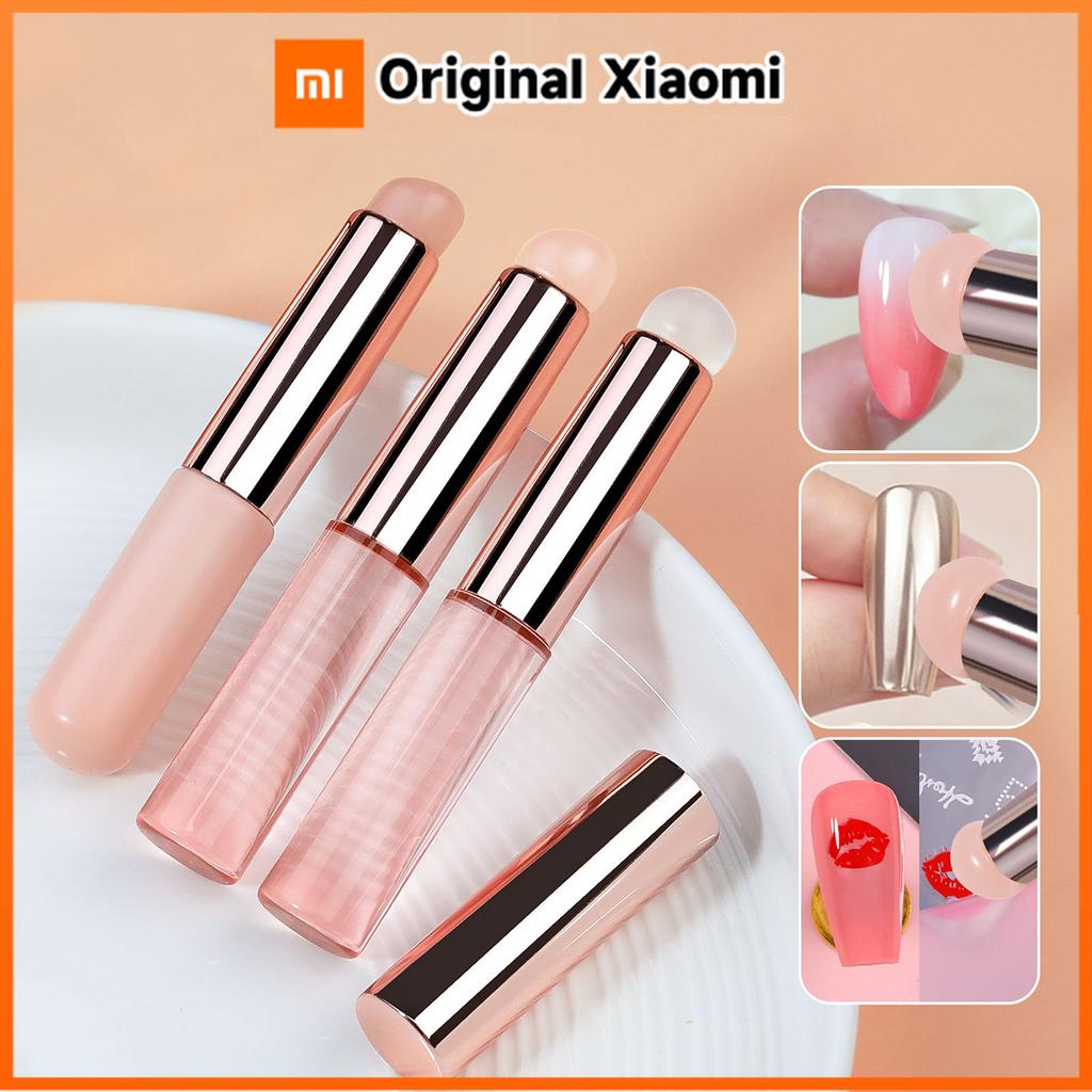 Xiaomi Nail Art Silicone Brush Reusable Mirror Powder Pigment Applying Manicure Tool Gradient Effect Nail Arts Silicone Applicator