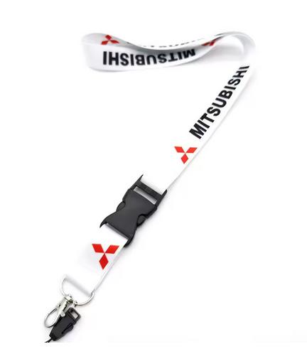 ysdf5 Auto Mobile Phone Neck Strap Lanyard Car Emblem Keychain Vehicle Id Holder for Mitsubishi Lancer 10 9 Asx Ralliart Eclipse L200