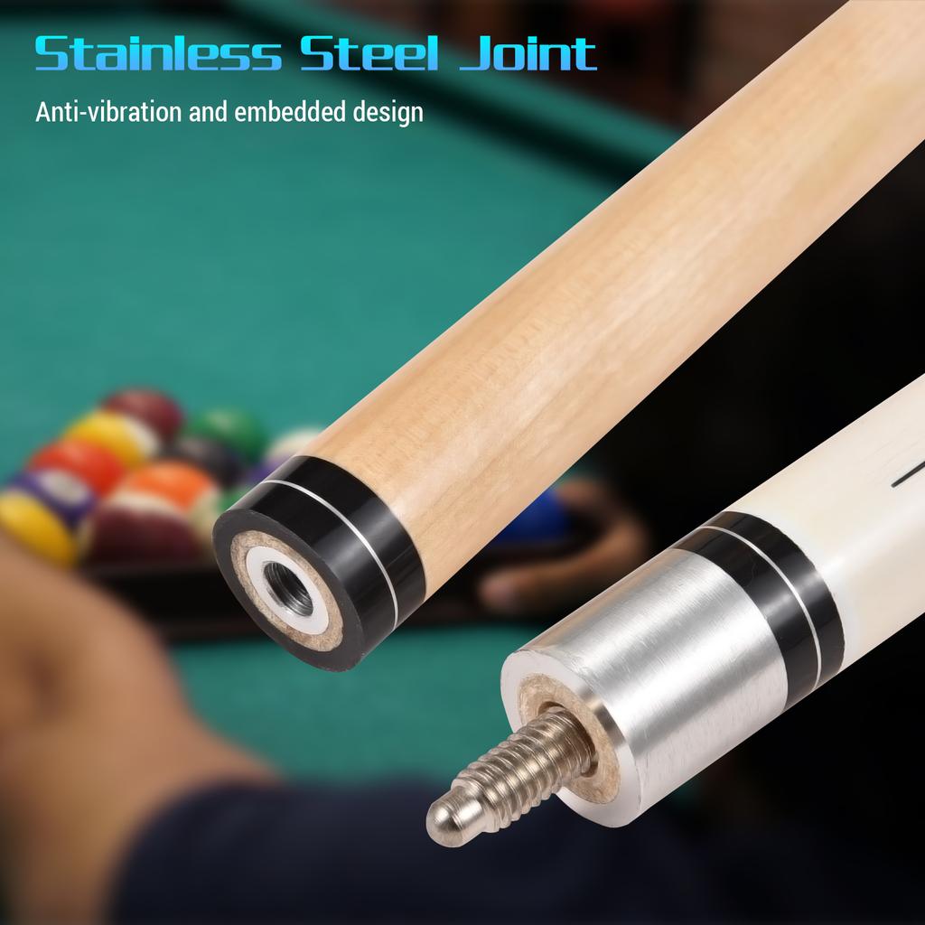 Pool Sticks 147cm   57.9in Maple Fancy Nine Ball Cue Double Section Billiard Design Pool Queue Stick Suitable for Black