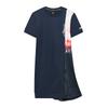 X 3.1 Phillip Lim Simple Versatile Comfortable Solid Color Short Sleeve Dress Women Dresses Deep-Sea-Blue F11W026313F-NV