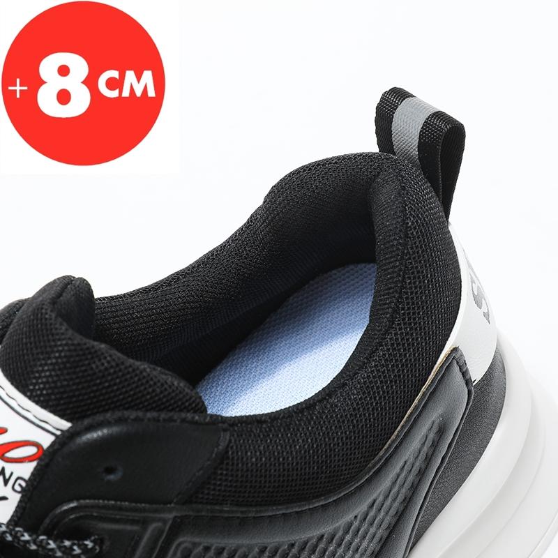 Мужская обувь для увеличения роста, обувь для увеличения роста, кроссовки стельки 8 см, дышащие, мужская спортивная обувь для увеличения роста, мужская