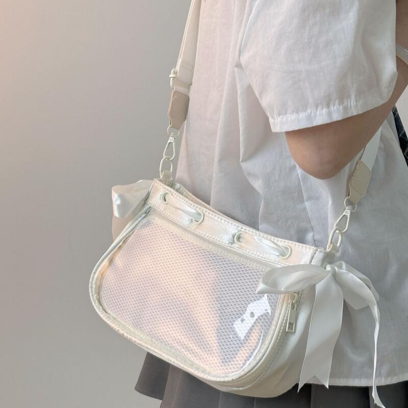 Новая модная женская сумка через плечо, минималистичная сумка для отдыха, прозрачная маленькая квадратная сумка для отдыха, универсальная портативная сумка через плечо