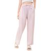 Да Семейная пижама из двойной марли Прямая в полоску Размер Розовый Женские брюки, 100% хлопок, Посадка, Рисунок, M,