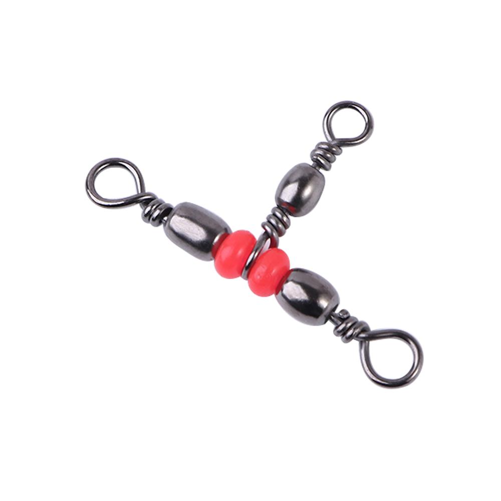 10 шт. цельное кольцо 3-ходовой тройной подшипник бочкообразное кольцо вращающиеся вертлюги рыболовный соединитель рыболовный вертлюг