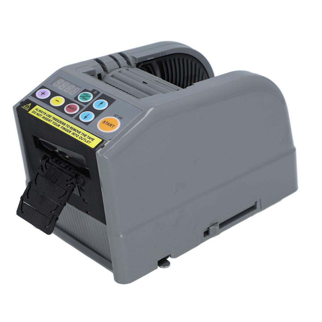 Automatic Tape Dispenser Electric 6 to 60mm Cutting Width 999m Cutting Length Ribbon Cutting Machine EU Plug 220‑240V