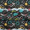 Cotton Flex Black Fabric Ocean Life Craft Projects Decor Fabric Printed By The Yard 40 Inch