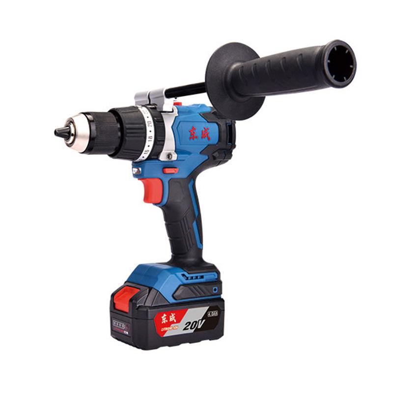 Dongcheng 20V Бесщеточная ручная дрель Ударная дрель DCJZ03-13E Промышленный класс Высокий крутящий момент Ударная дрель, Шуруповерт