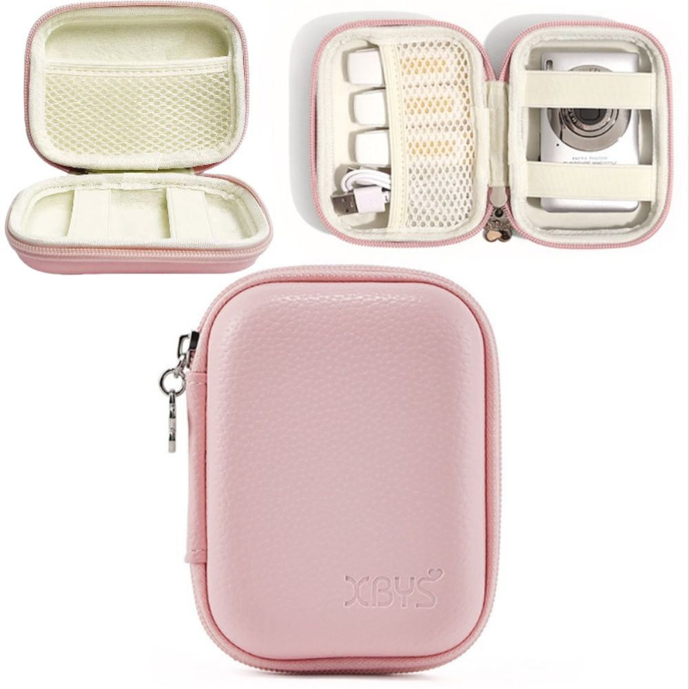 PU Leather Digital Camera Case Shockproof Hard Shell Cameras Storage Holder Waterproof Zipper Pouch Camera Carrying Bag