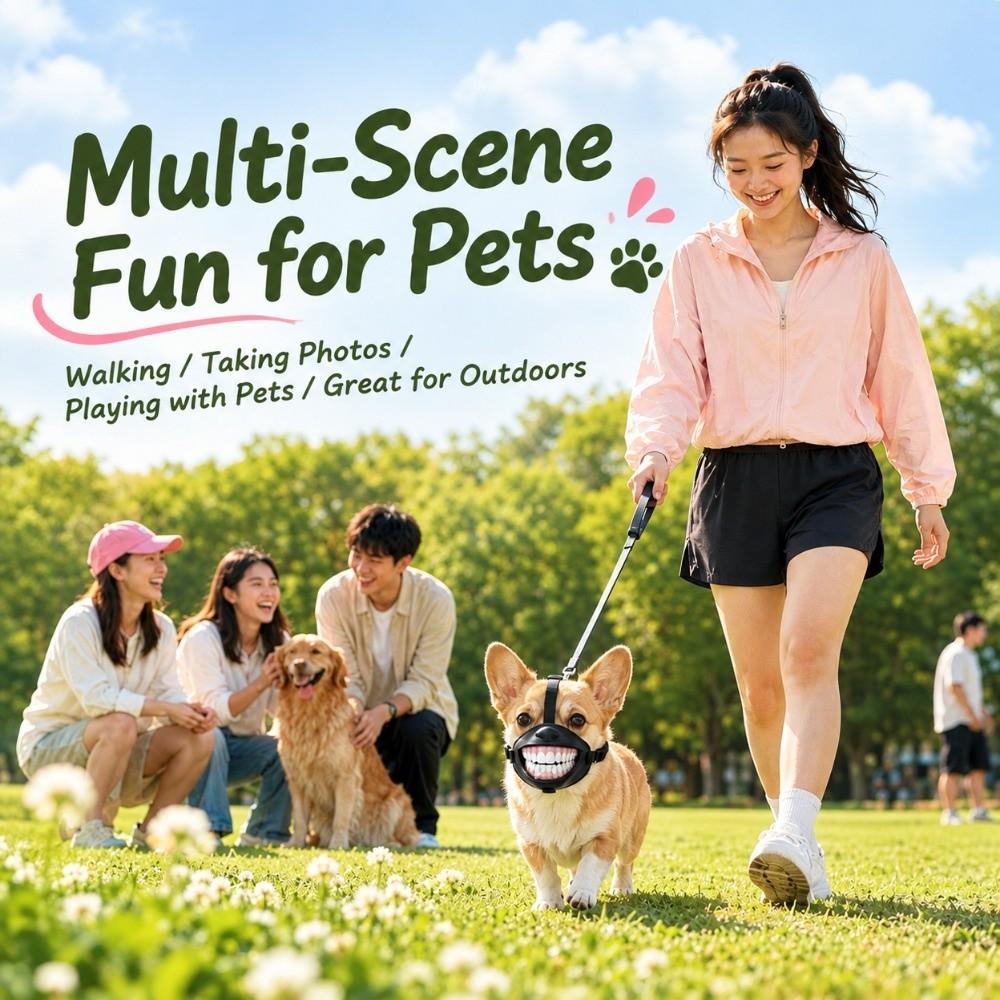 Breathable Funny Dog Muzzle Lightweight Dog Costume Muzzle Novelty Pet Mouth Cover  Pet Party