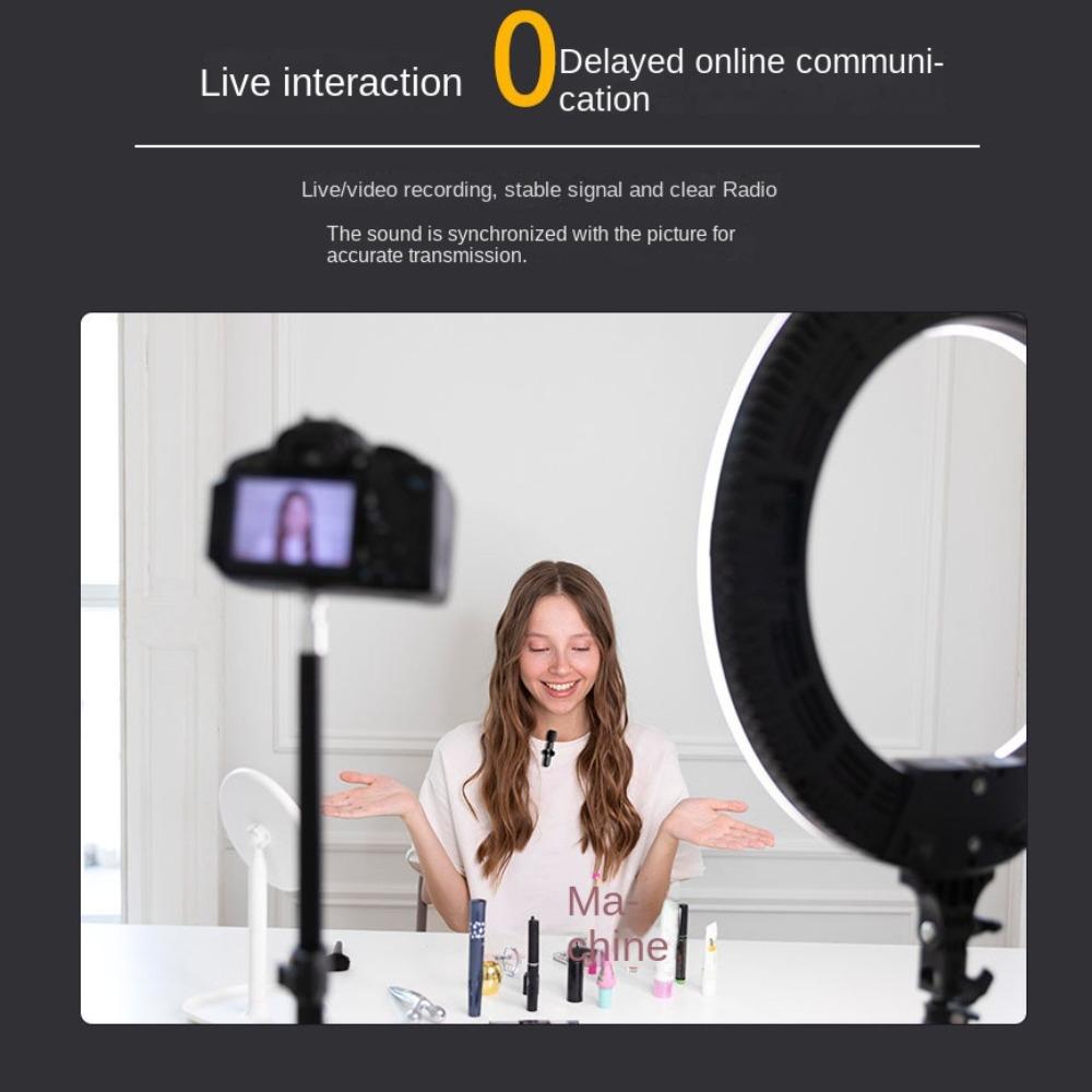 Professional Mini Lapel Mic Noise Reduction Wireless K3 Microphone  Radio Live Recording