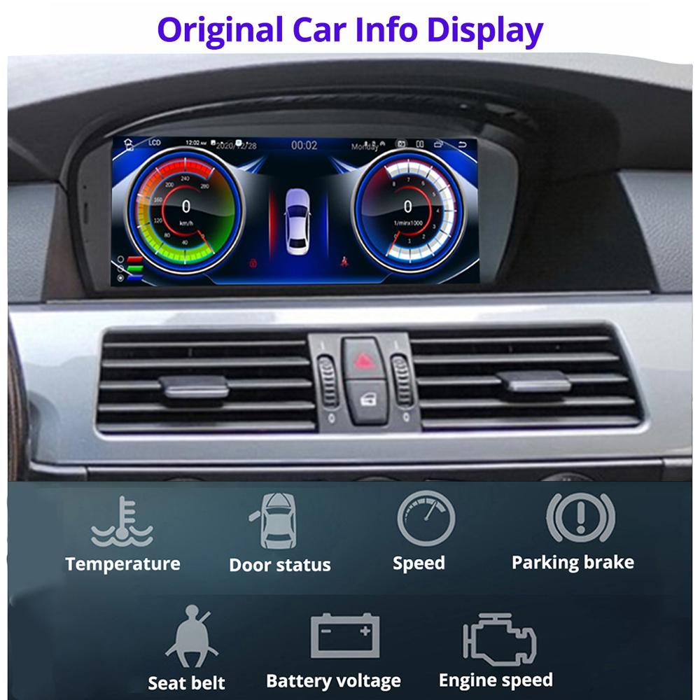 8,8-дюймовый беспроводной автомобильный радиоприемник Carplay для BMW 3 Seires E90 LHD 2006-2012 CCC CIC система Android 13 GPS мультимедийный видеоплеер FM BT