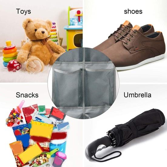 Shoe Rack Thickened Elastic Borders High Bearing Capacity Folded 6 Pockets Storage Space-saving Door Hanging Shoe Rack Bedroom Supply