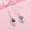 925 Sterling Silver Wedding Jewelry AAA Zircon Earrings
