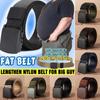 Casual Metal-free Security Check Tactical Waistband Nylon Waist Belt Military Web Belt for Fat Man