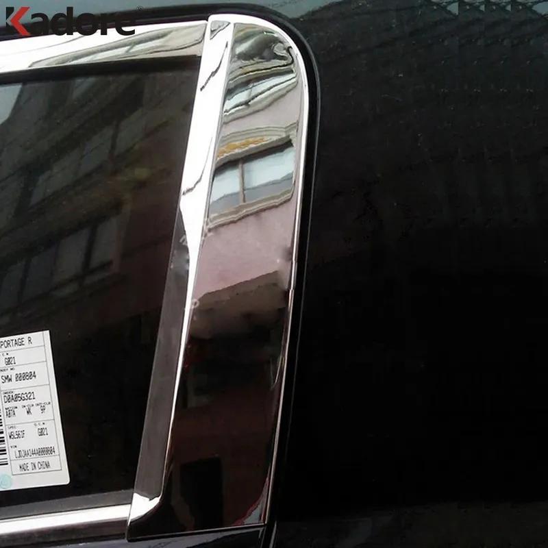 Для Kia Sportage R 2011 2012 2013 2014 2015 Хромированная Накладка на заднюю стойку кузова (С-стойку) автомобиля, Декоративная молдинг-накладка, Элемент отделки экстерьера автомобиля