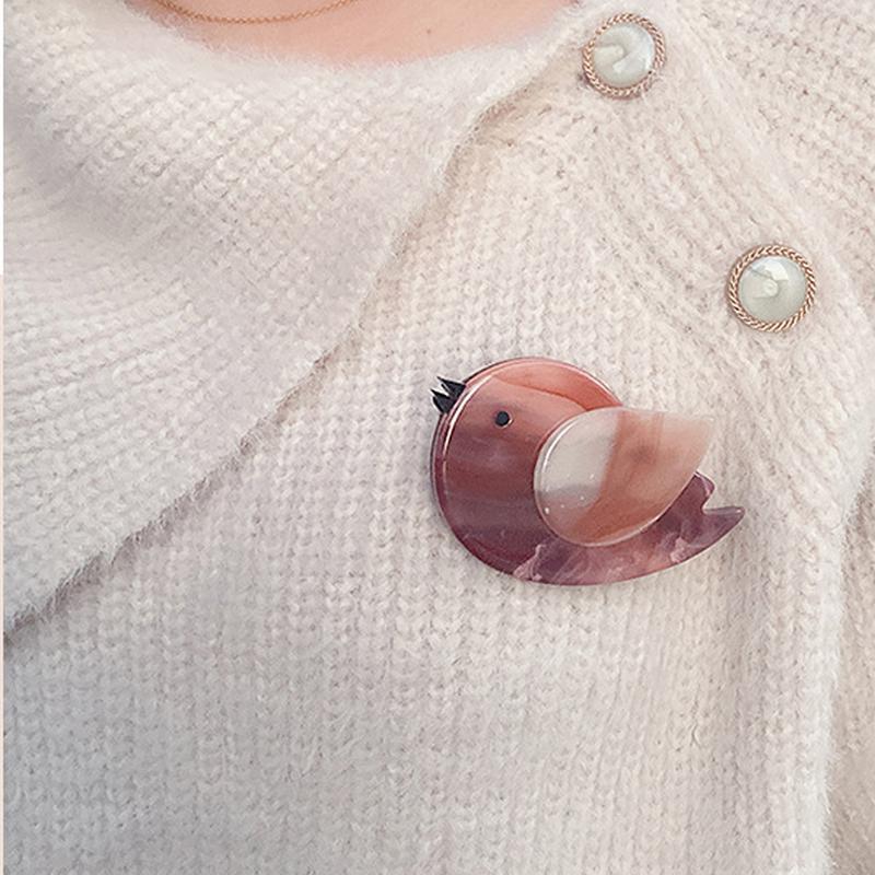 Blucome Корейская версия винтажной ювелирной броши с изображением животных, булавка, милая брошь в виде ласточки, аксессуары для одежды