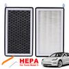 For Tesla Model 3 Activated Carbon Air Filter Auto HEPA Air Filter Conditioner Element Replacement Kit Cabin Air-Filters 1 pair