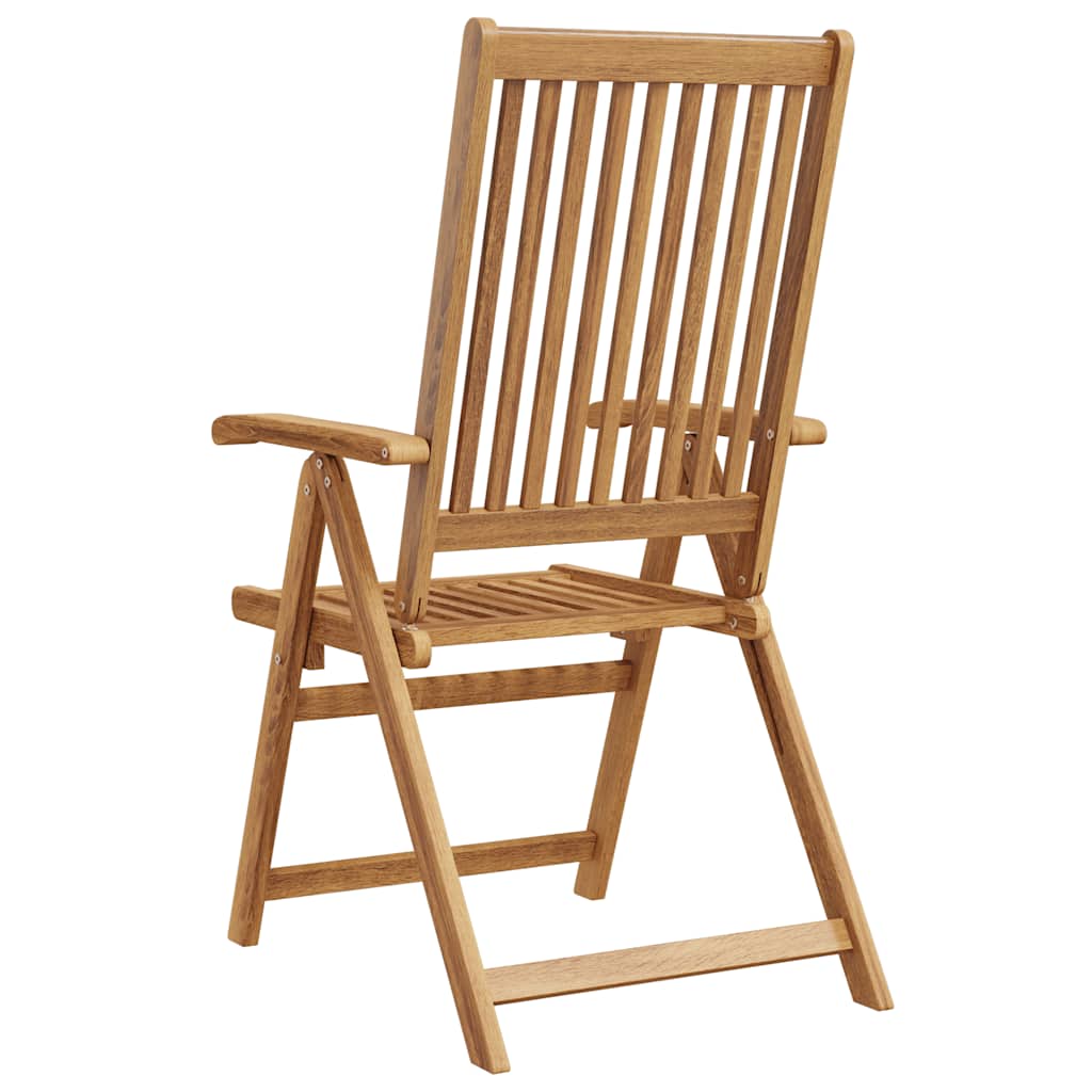 Garden Chairs 2 pcs. Foldable Solid Acacia Wood Brown