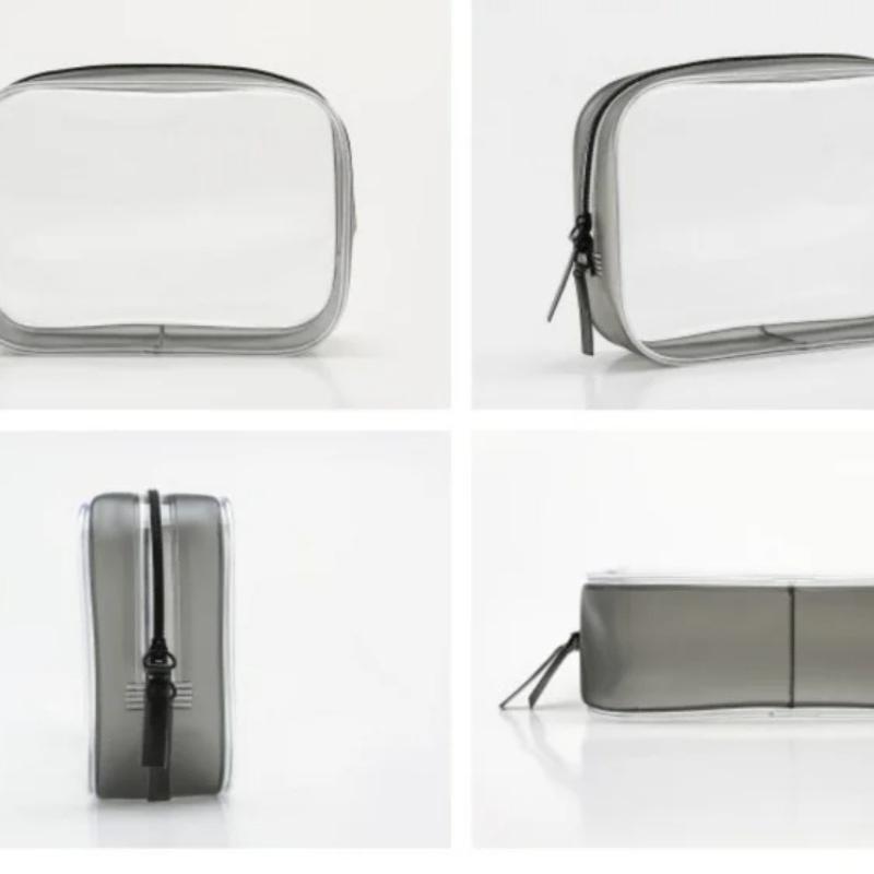 Экологичная ПВХ Прозрачная косметичка Женская Дорожная Сумка для макияжа и туалетных принадлежностей Органайзер для косметики