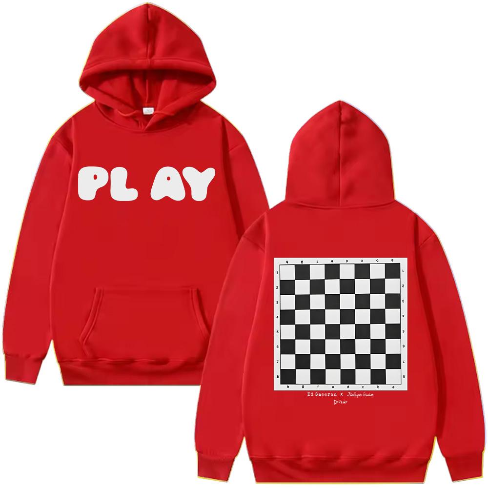 Ed Sheeran Play X KidSuper Hoodies Unisex Harajuku Vintage Hip Hop Sweatshirt High Quality Oversized Streetwear Casual Hoody