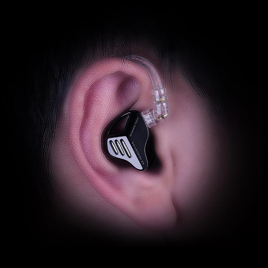 Linsoul KZ ZVX Pro металлический корпус динамические наушники, настроенные на основе акустики Оснащены динамическим излучателем с внутренней магнитной системой и диафрагмой, выбор микрофона