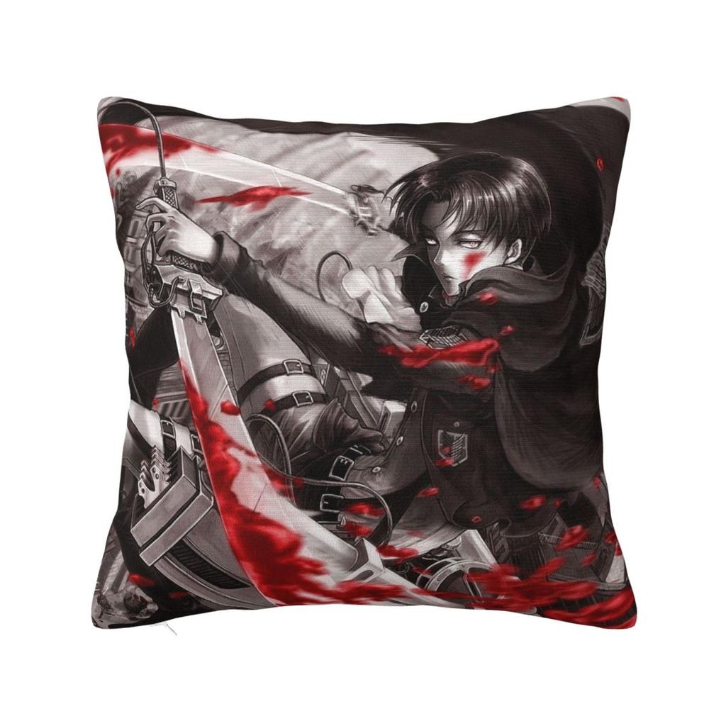 Captain Levi Best Anime Pillow Cases Shingeki no Kyojin Attack on Titan Cushion Covers Throw Pillow Case Cover for Home x