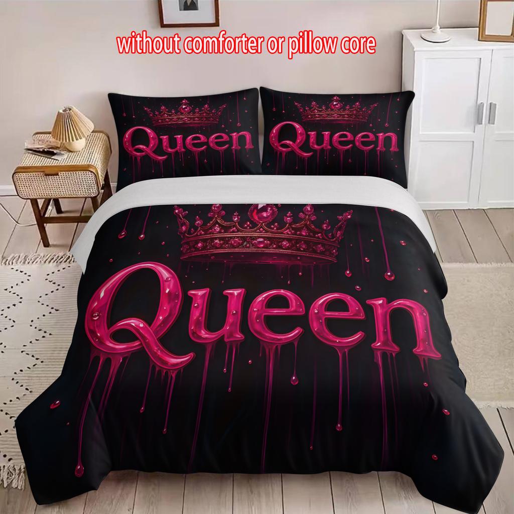 Queen Three-Piece 3D Quilt Set