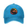 MortalKombatLogo Unisex Style Baseball Caps  Distressed Denim Hats Cap Retro Outdoor Running Golf  Adjustable Fit Headwear