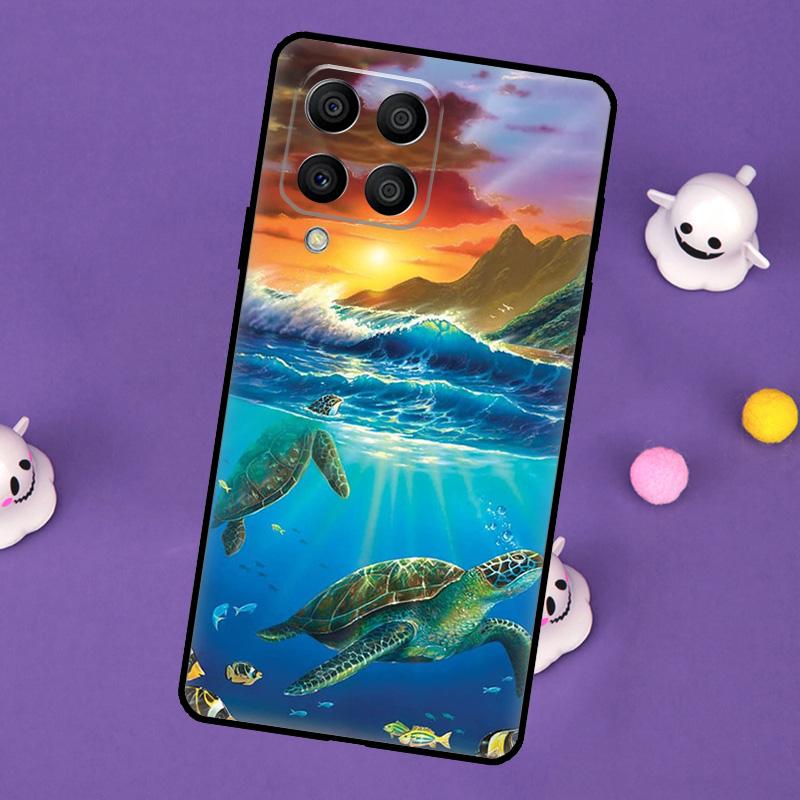 Sea Turtle Cover For Samsung Galaxy M55 M15 M33 M13 M23 M53 M31 M51 M14 M34 M54 M20 M30s M52 M32 Case