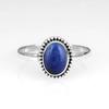 Solid 925 Sterling Silver Ring, Lapis Lazuli Oval Gemstone Ring, Statement Ring, Gift For Mom, Cyber Monday Sale