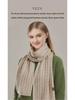 Women's Extra-Long Thick Knitted Scarf: High-End, Versatile, Warm, Cold-Proof, Solid Color Shawl for Winter Neck Protection