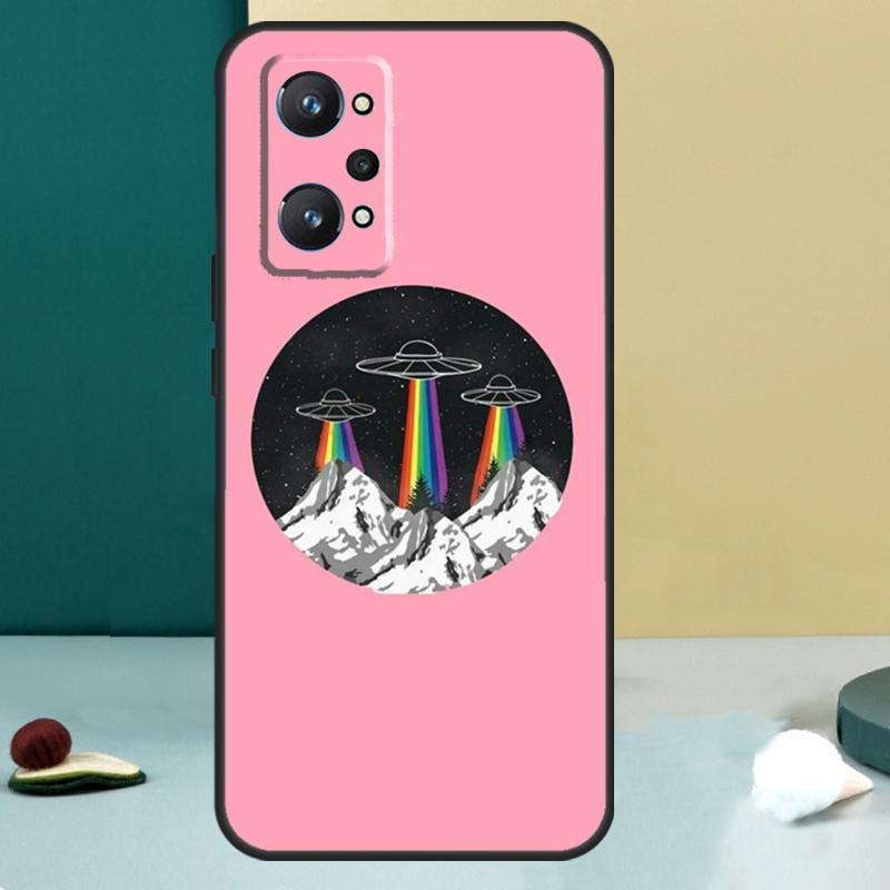Эстетичный инопланетянин Для Realme GT 6T 5 6 GT 7 Pro C67 C75 C61 C55 C53 C51 C21Y C25S 10 11 12 13 14 Pro Plus Чехол