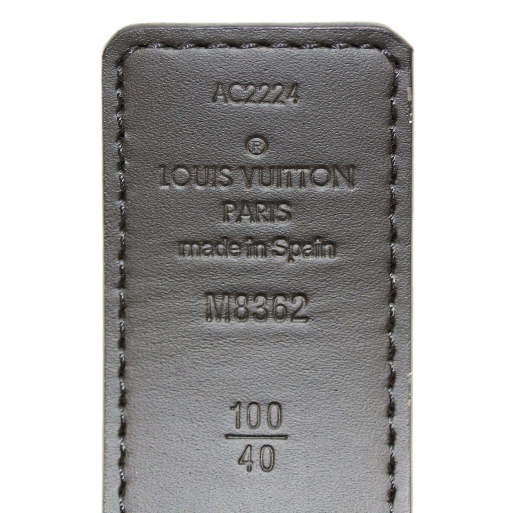 Louis Vuitton 24 года M8362 SVHardware LV Initial 35MM Реверсивный ремень ремень КоричневыйПодержанный