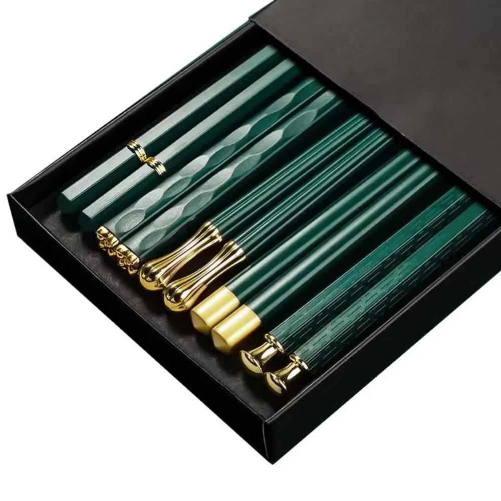 5 Pairs Zinc Zinc Alloy Sushi Chopsticks Reusable Kitchen Chopsticks Janpanese Chopsticks Set  Noodle