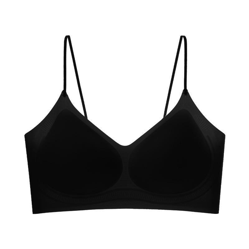 New camellia fragrance underwear ultra-thin, cool and breathable, starlight thin shoulder straps, small breasts gathered, seamless bra cover women